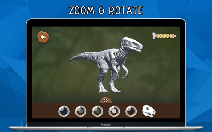 DINOZZZ - 3D Coloring - unique, interactive, animated full-3D live dinosaurs coloring &amp; painting experience for kids &amp; adults Image