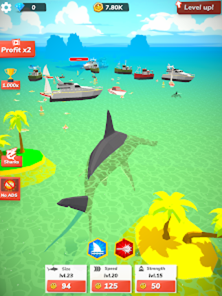 Idle Shark World - Tycoon Game screenshot