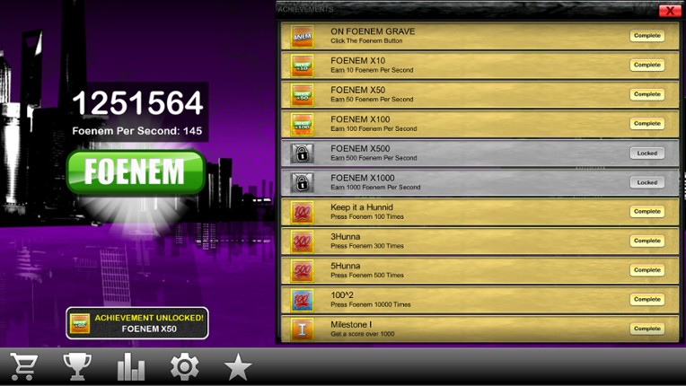 PeeWee Purpdrank's FOENEM Clicker screenshot