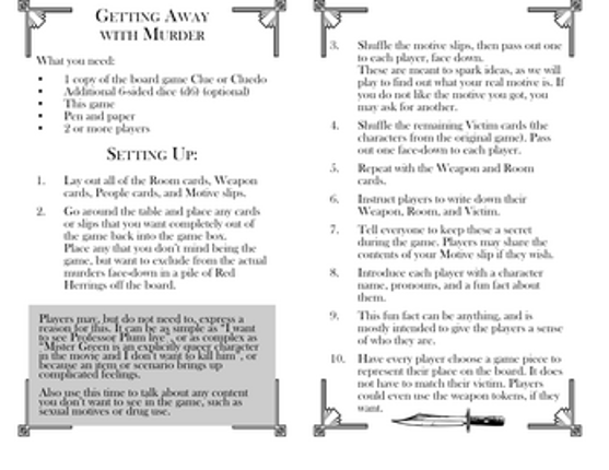 Red Herrings: A Game of Planting Clues Image