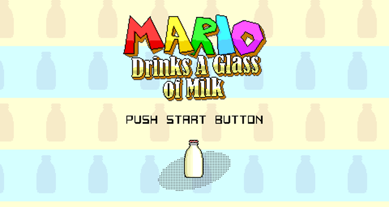 The 'Mario drinks a glass of milk' trilogy Image