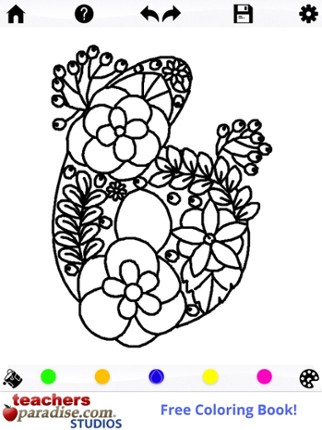 Adult Coloring Books: Alphabet screenshot