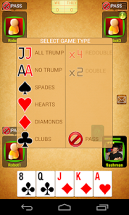 Belot online (Bridge-Belote) screenshot