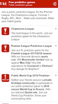Kicktipp - The predictor game screenshot