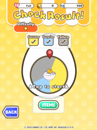 Gudetama Tap! Puzzle screenshot