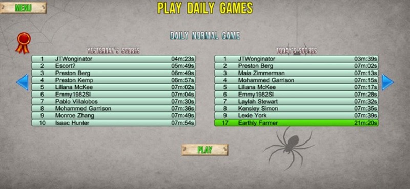 Spider Solitaire 2 HD screenshot