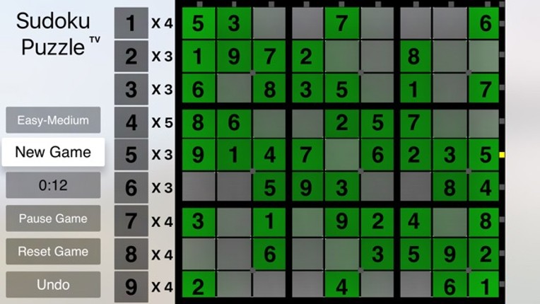 Sudoku Puzzle TV screenshot