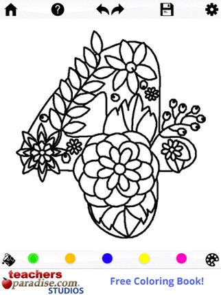 Adult Coloring Books: Alphabet screenshot