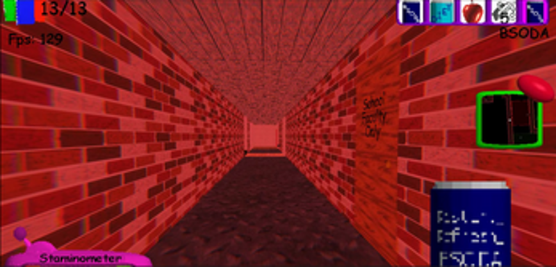 Baldi Plus Style! (BFGRR Map) screenshot