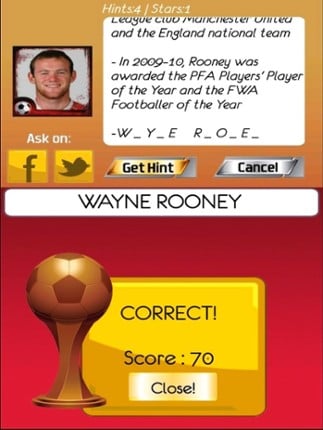 Football Players Quiz screenshot