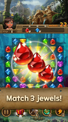 Jewels Atlantis: Puzzle game screenshot