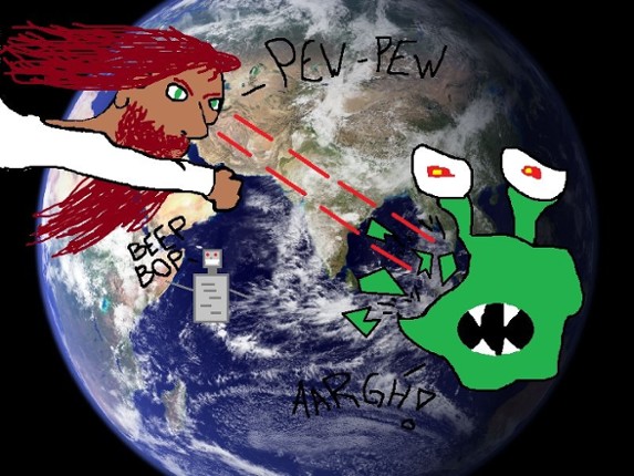 Space Jesus vs. The Intergalactic Earth-Invaders from Beyond Outer Space Image