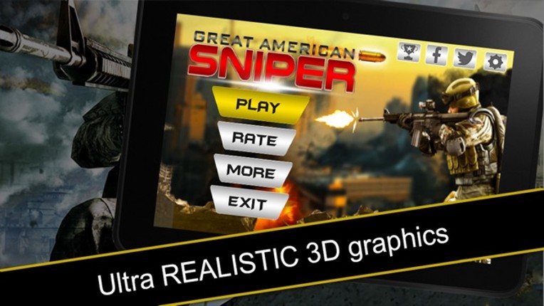 Great American Sniper - A Violent Tragedy Contains Valor and Horror Actions and Deadly Guns Image