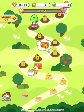 Gudetama Tap! Puzzle screenshot