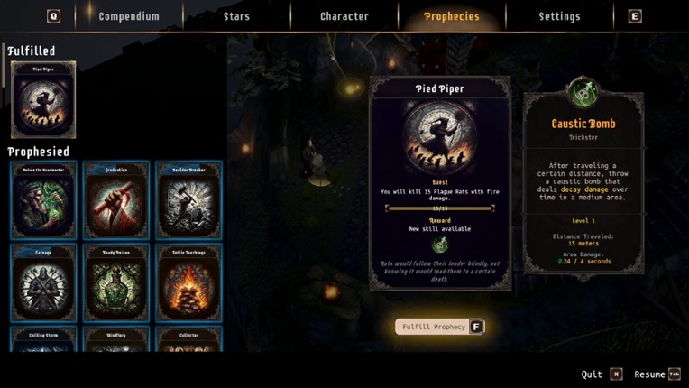 Heretical screenshot