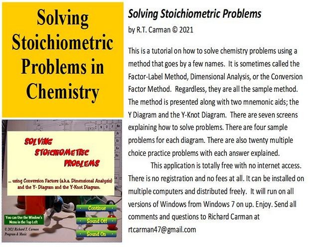 Games like Solving Stoichiometric Problems in Chemistry