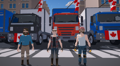 Truck And Police Image