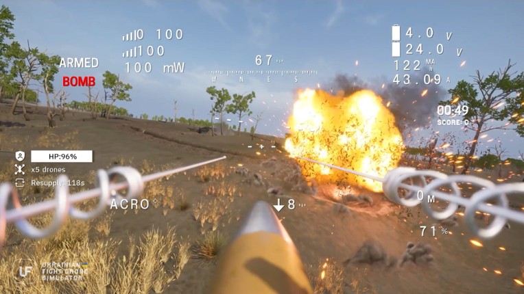 Ukrainian Fight Drone Simulator screenshot