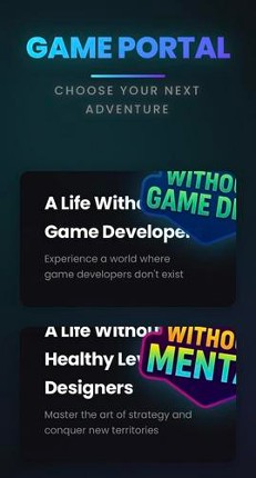 A LIFE WITHOUT GAME DEVS | GAMING APP screenshot
