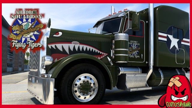 Games like Air Squadron Flying Tigers Green paint scheme for American Truck Simulator
