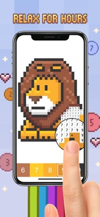Love Pixel - Color by Number Image