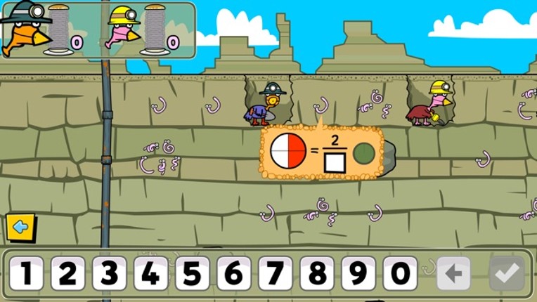 Miner Birds - Fractions screenshot