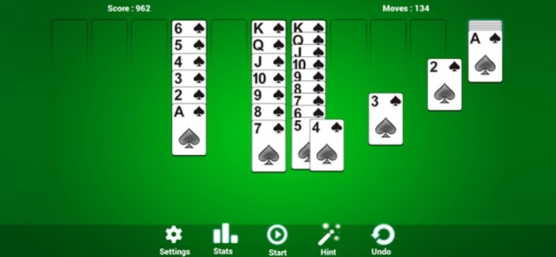 Spider Solitaire Classic fun screenshot