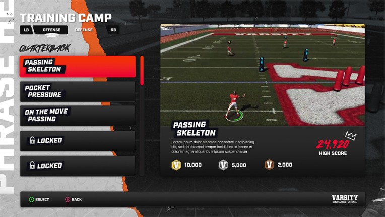 Varsity High School Football screenshot