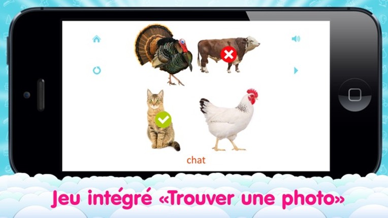 French Flashcards for Kids and logic game «Find a Picture» Image