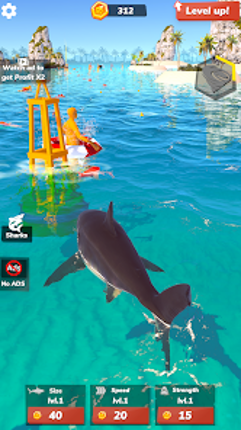 Idle Shark 2-Mega Tycoon Game screenshot