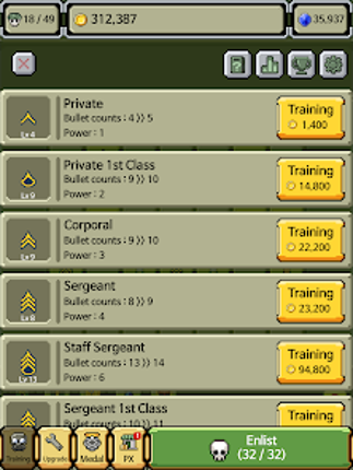 Raising Rank Insignia screenshot