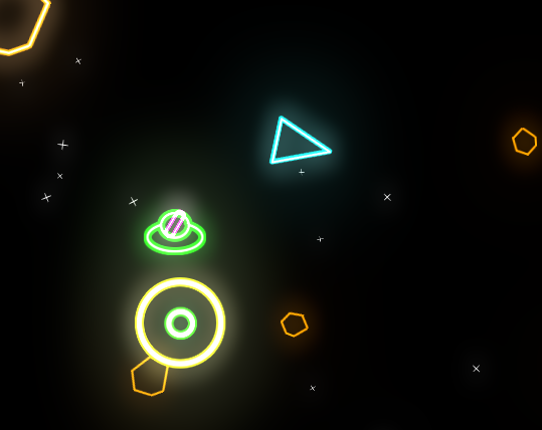 Neon Asteroids Game Cover