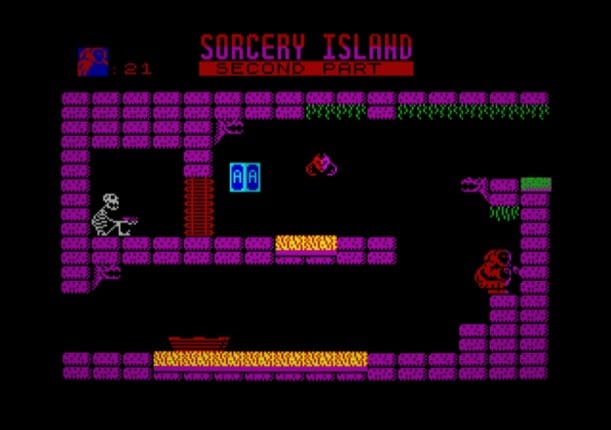 SORCERY ISLAND - ZX Spectrum 48k Game Cover