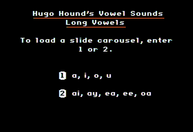 Hugo Hound's Vowel Sounds screenshot