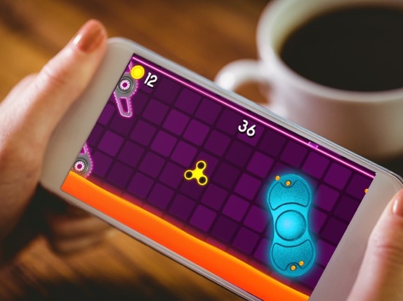 Fidget Spinner Wheel Arcade Game The Floor is Lava screenshot