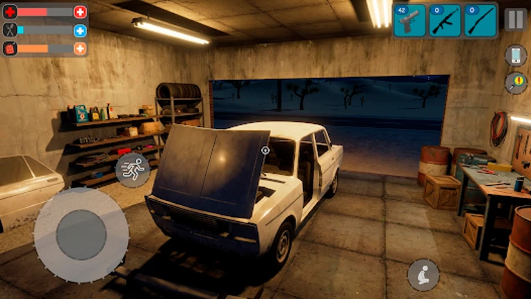 Drive Car Beyond Desert Image