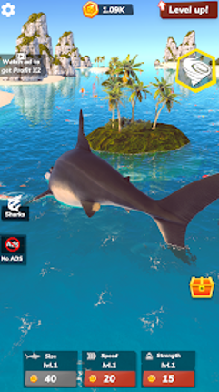 Idle Shark 2-Mega Tycoon Game screenshot