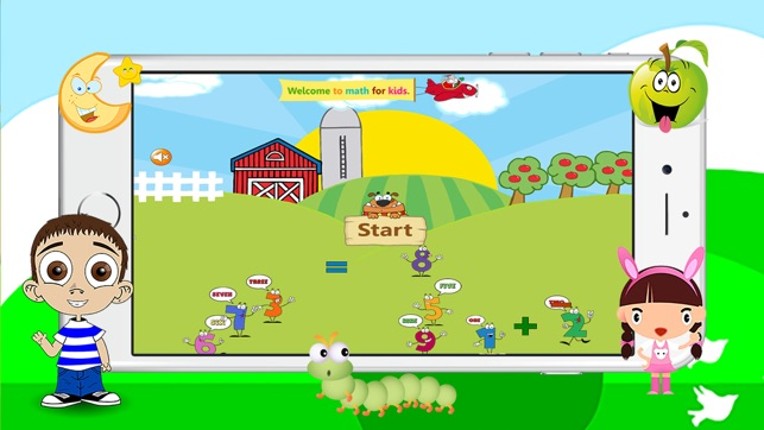 Math For Kids - free games educational learning and training screenshot