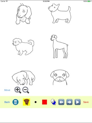 Puppy Dog Moves Coloring Book screenshot