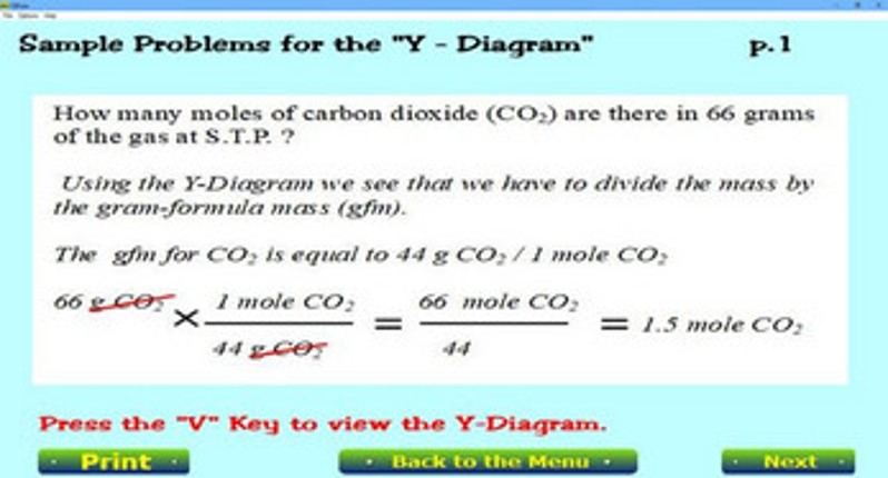 Solving Stoichiometric Problems in Chemistry screenshot