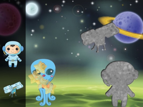 Space Puzzles for Toddlers : Discover the galaxy , the space and UFO ! FREE app screenshot