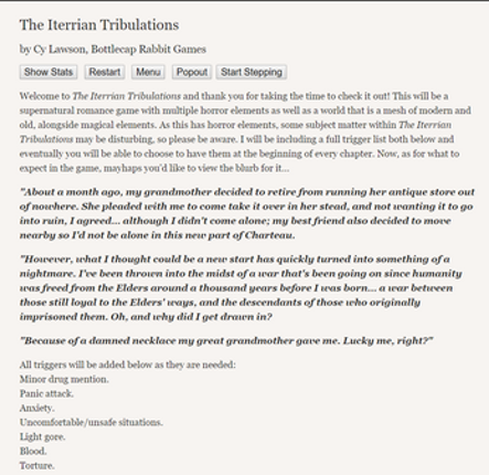 The Iterrian Tribulations Image