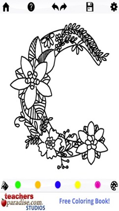 Adult Coloring Books: Alphabet Image