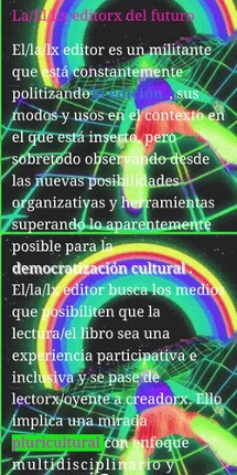 Game/book sobre edición artesanal/electrónica screenshot