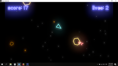 Neon Asteroids Image