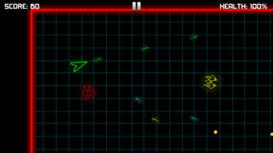 Neon Space Fighter - shooting asteroids and spaceships Image