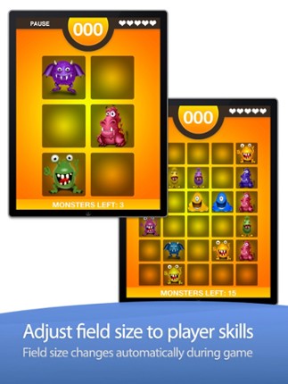 Monster Hunt - Fun logic game to improve your memory screenshot