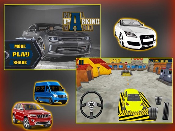 Real Car Parking Simulator-Driving School Test 3D Image