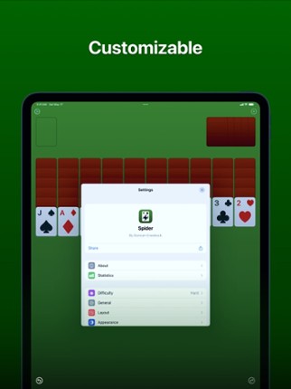 Spiderﾠ Solitaire screenshot