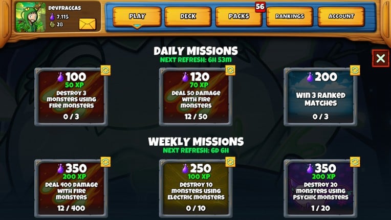 Fracctal TCG screenshot